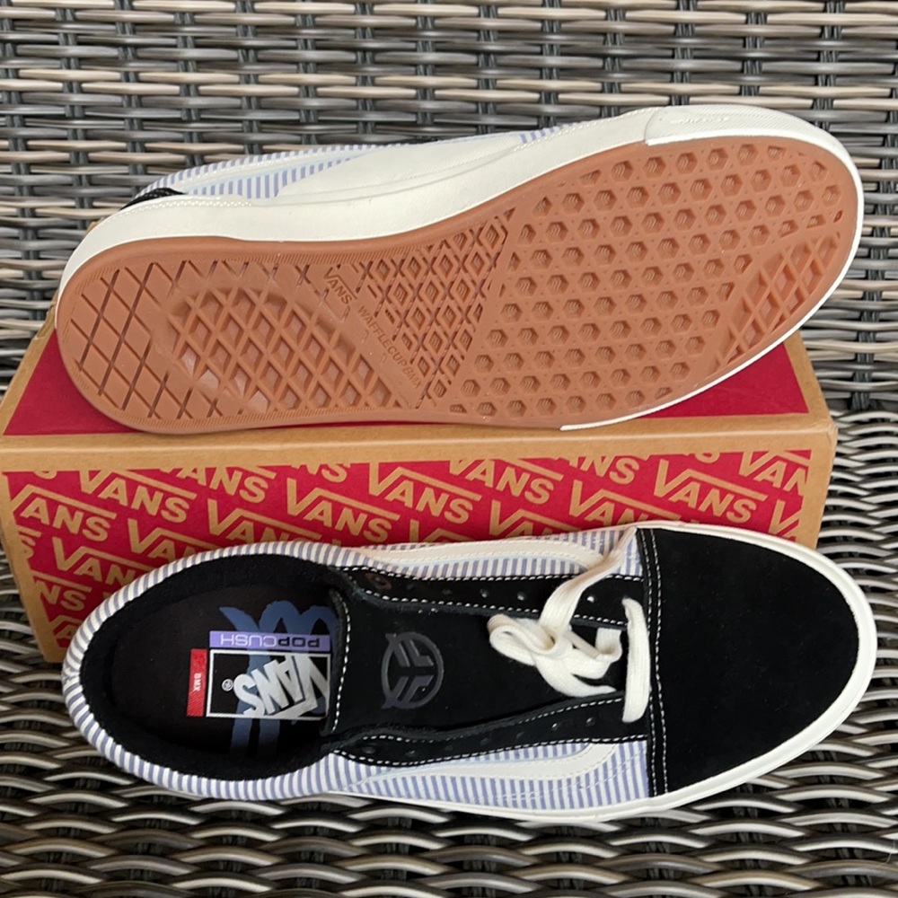 Vans Bmx Old Skool Federal Black/Bl Pinstripe MEN`S - Picture 4 of 16